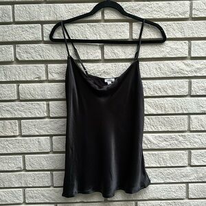 Tristan Black Drape Front Cami Sz S
